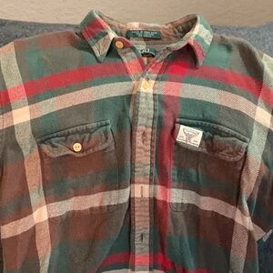 vintage Polo by Ralph Lauren 100% cotton flannel shirt. Boys Large